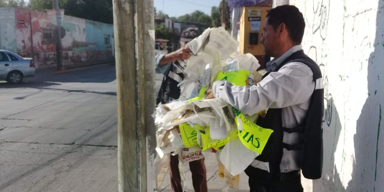 Combaten proliferación de contaminación visual en Soledad.