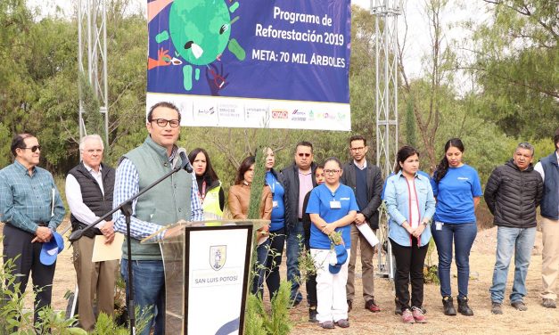 Arranca programa de reforestación en la capital potosina