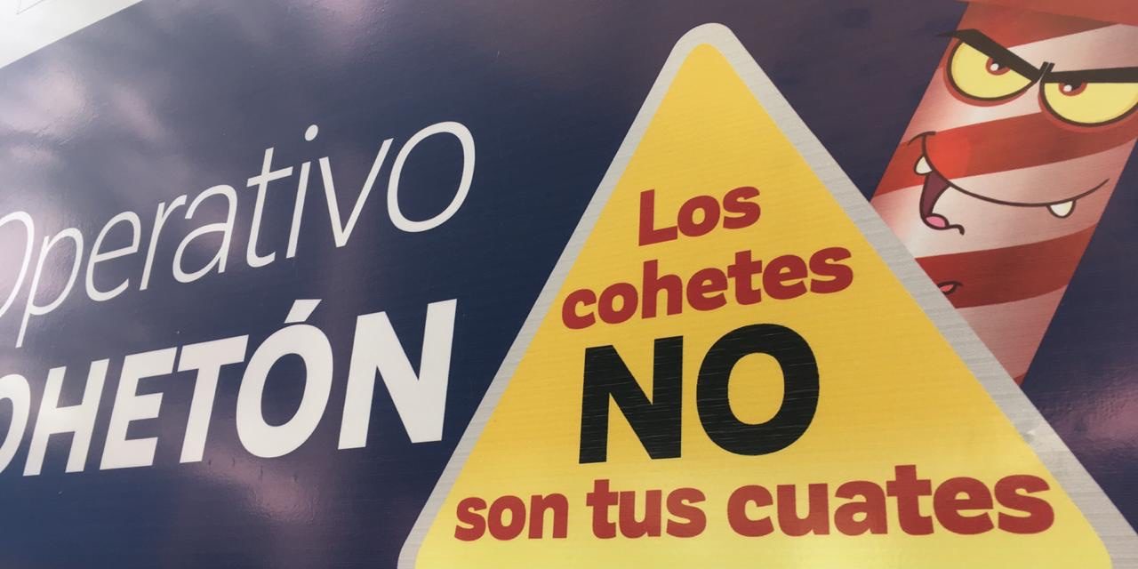 Arranca campaña de prevención “Los cohetes no son tus cuates”