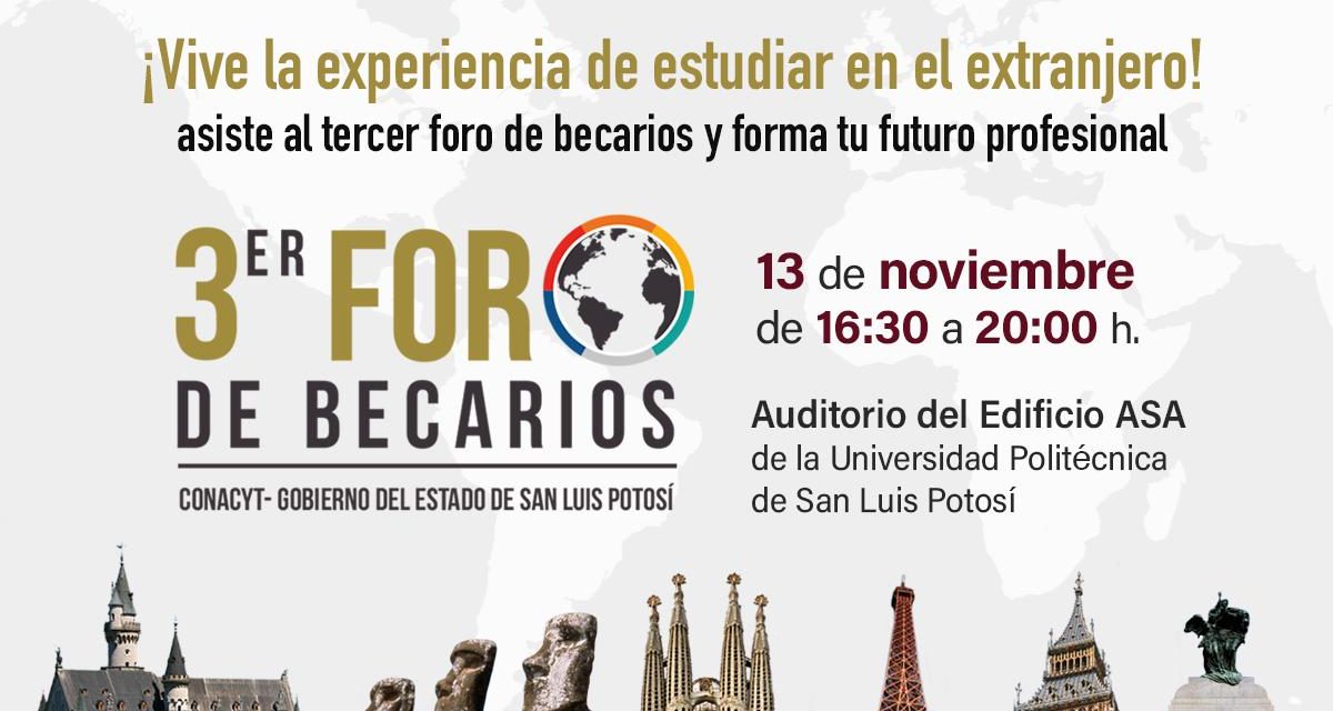COPOCYT realizará Tercer Foro de Becarios.