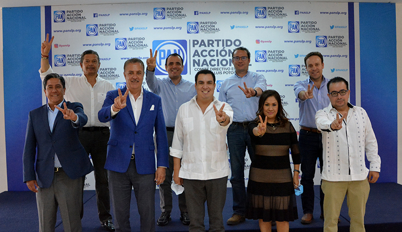 Cierran filas aspirantes del PAN a la gubernatura de SLP