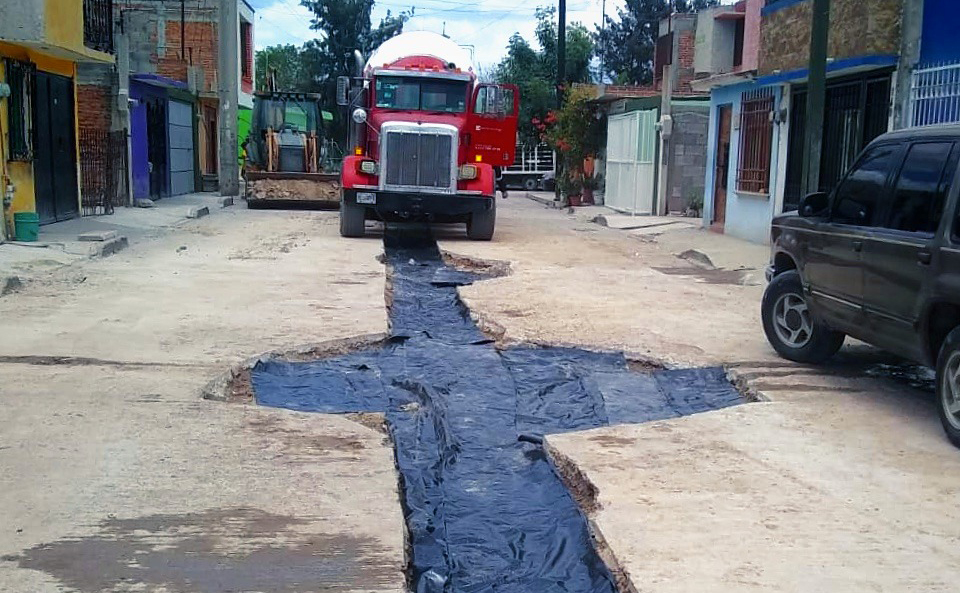 Sustituye Interapas linea de drenaje en zona norte de la ciudad