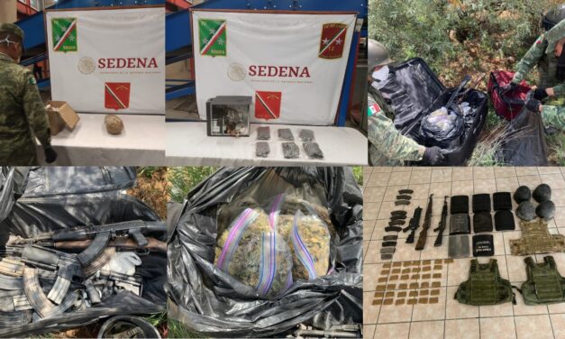 Logra Sedena durante julio asegurar 2.8 toneladas de droga en SLP