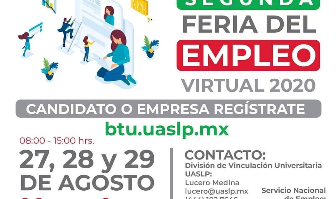 Invita STYPS a la Segunda Feria de Empleo Virtual en la que se ofertarán casi 3 mil vacantes.