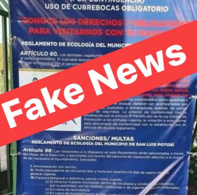 Retira ayuntamiento de la capital lona apócrifa en el Parque de Morales.